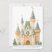 Invitation à une baby shower pour fille (Dos)