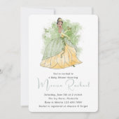 Invitation à une baby shower pour fille (Devant)