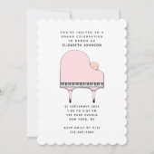 Invitation à une baby shower pour fille (Devant)