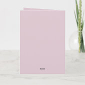 Invitation à une baby shower pour fille  (Dos)