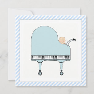Invitation à une baby shower pour garçon