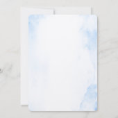 Invitation à une baby shower pour garçon (Dos)