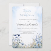 Invitation à une baby shower pour garçon (Devant)