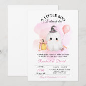 Invitation à une Baby Shower pour Halloween | Peti (Devant / Derrière)