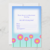 Invitation à une baby shower pour jumeaux (Dos)