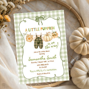 Invitation à une baby shower pour l'arrivée d'une