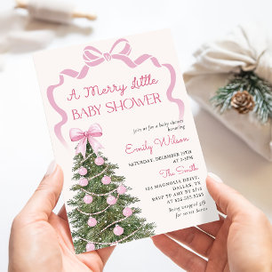 Invitation à une baby shower pour un joyeux petit