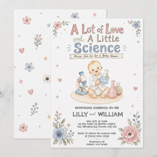 Invitation à une Baby Shower pour un Parcours Scie