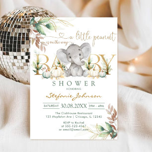 Invitation à une baby shower pour un petit cacahuè