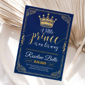 Invitation à une Baby Shower pour un Petit Prince 