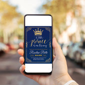 Invitation à une Baby Shower pour un Petit Prince 