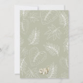 Invitation à une Baby Shower préhistorique et supe (Dos)