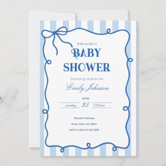 invitation à une baby shower prépa