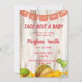 Invitation à une Baby Shower Rustique Taco ‘Bout (Devant)