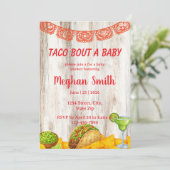 Invitation à une Baby Shower Rustique Taco ‘Bout (Debout devant)