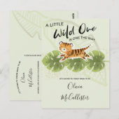 Invitation à une Baby Shower Sauvage Bébé (Devant / Derrière)