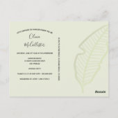 Invitation à une Baby Shower Sauvage Bébé (Dos)