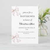 Invitation à une baby shower sous forme d'arc (Debout devant)