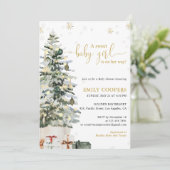 Invitation à une Baby Shower sous le thème de l'Ar (Debout devant)