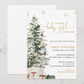 Invitation à une Baby Shower sous le thème de l'Ar (Devant / Derrière)