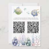 Invitation à une Baby Shower "Sous l'Océan" 2 Code (Dos)