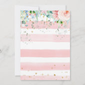 Invitation à une Baby Shower "Sous l'Océan" Fille  (Dos)