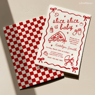 Invitation à une baby shower sur le thème de la pi