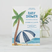Invitation à une baby shower sur le thème de la pl (Debout devant)