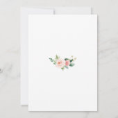 Invitation à une baby shower sur le thème de l'élé (Dos)