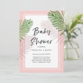 Invitation à une Baby Shower sur le thème des Trop (Debout devant)