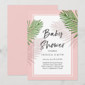 Invitation à une Baby Shower sur le thème des Trop (Devant / Derrière)