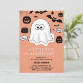Invitation à une baby shower sur le thème d'Hallow (Debout devant)