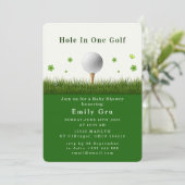Invitation à une Baby Shower sur le thème du Golf (Debout devant)