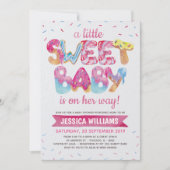 Invitation à une Baby Shower "Sweet Candyland Spri (Devant)