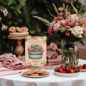 Invitation à une baby shower toute douce comme une