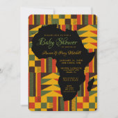 Invitation à une Baby Shower Tribal Africain (Devant)