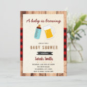 Invitation à une baby shower "Un bébé est en train (Debout devant)