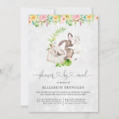 Invitation à une baby shower virtuelle par la post (Devant)
