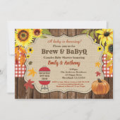 Invitation à une Brasserie et BabyQ pour un couple (Devant)