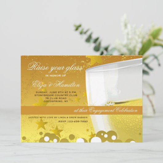 Invitation à une Célébration au Champagne (Debout devant)