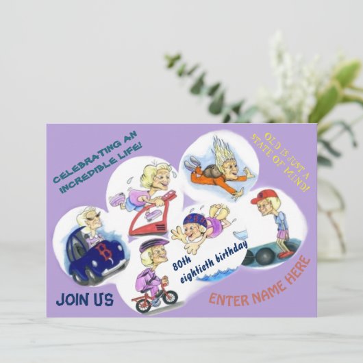 Invitation À Une Célébration D'Anniversaire Spécia (Debout devant)