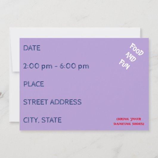 Invitation À Une Célébration D'Anniversaire Spécia (Dos)