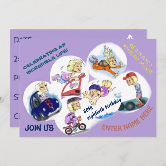 Invitation À Une Célébration D'Anniversaire Spécia (Devant / Derrière)