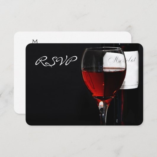 Invitation à une célébration de dîner au vin (Devant / Derrière)