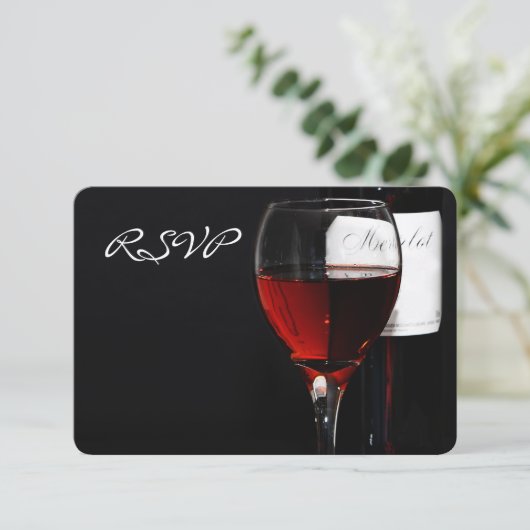 Invitation à une célébration de dîner au vin (Debout devant)