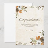 Invitation à une célébration de félicitations (Devant / Derrière)