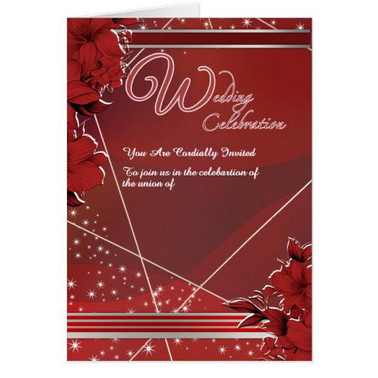 Invitation à une célébration de mariage (Devant)