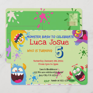 Invitation à une célébration de Monster Bash