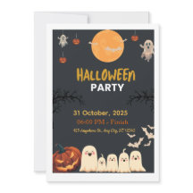 Invitation à une célébration d'Halloween douce et