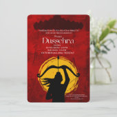 Invitation à une célébration joyeuse de Dussehra (Debout devant)